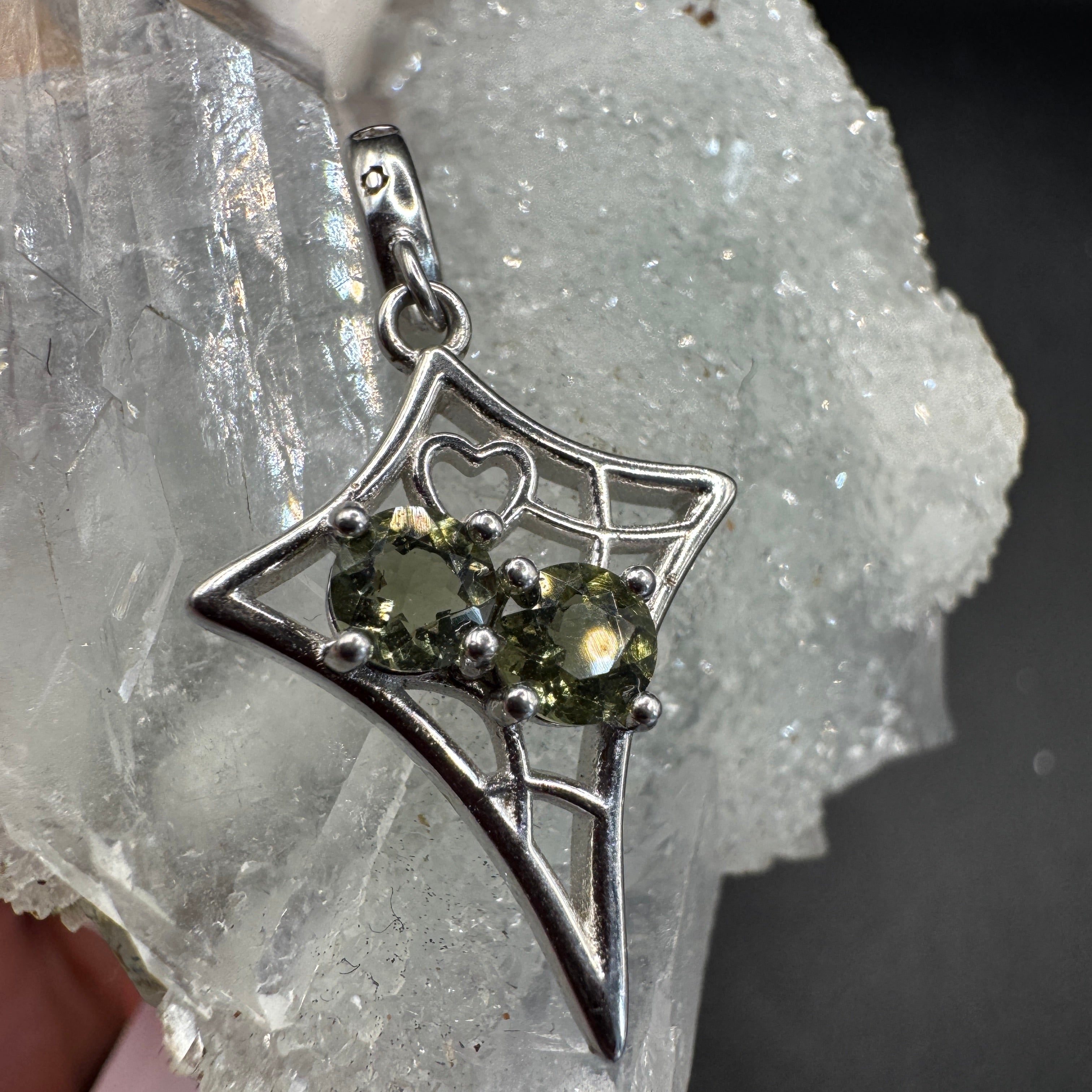 Moldavite Star S925 Certified Necklace