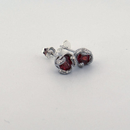 Garnet S925 Earrings