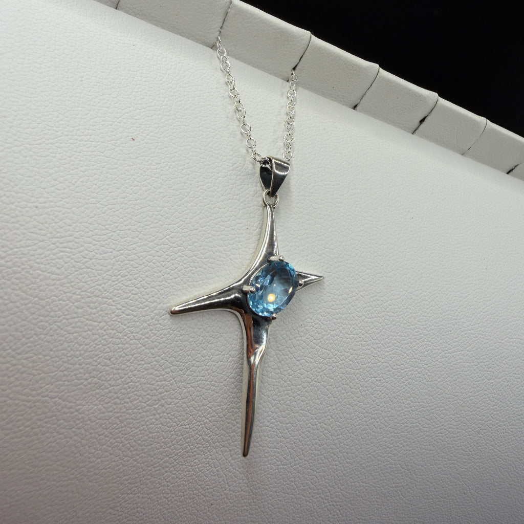 Aquamarine Star S925 Necklace