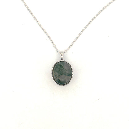 Moss Agate S925 Necklace