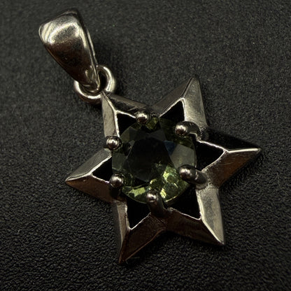Moldavite Star Certified S925 Necklace