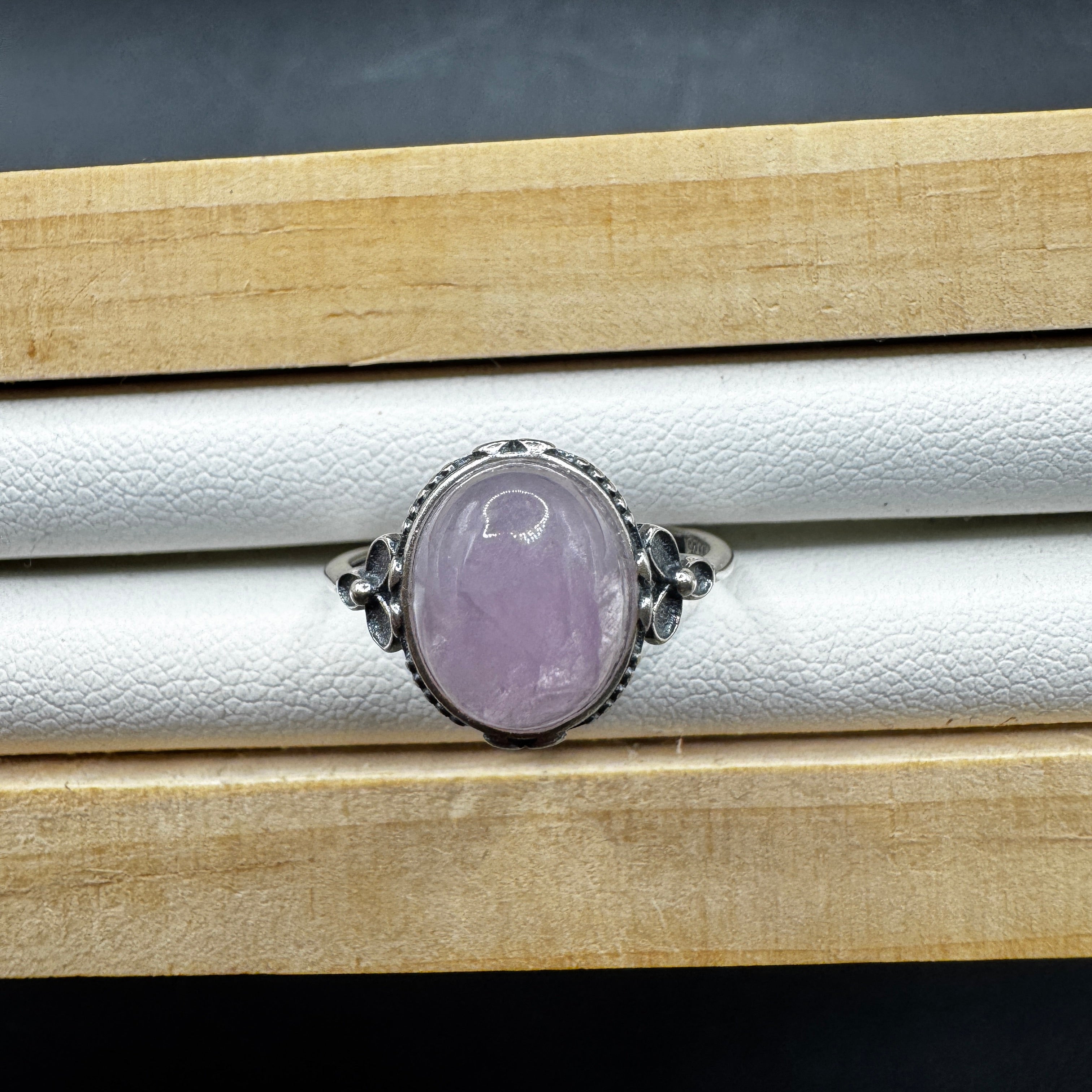 Kunzite S925 Adjustable Ring