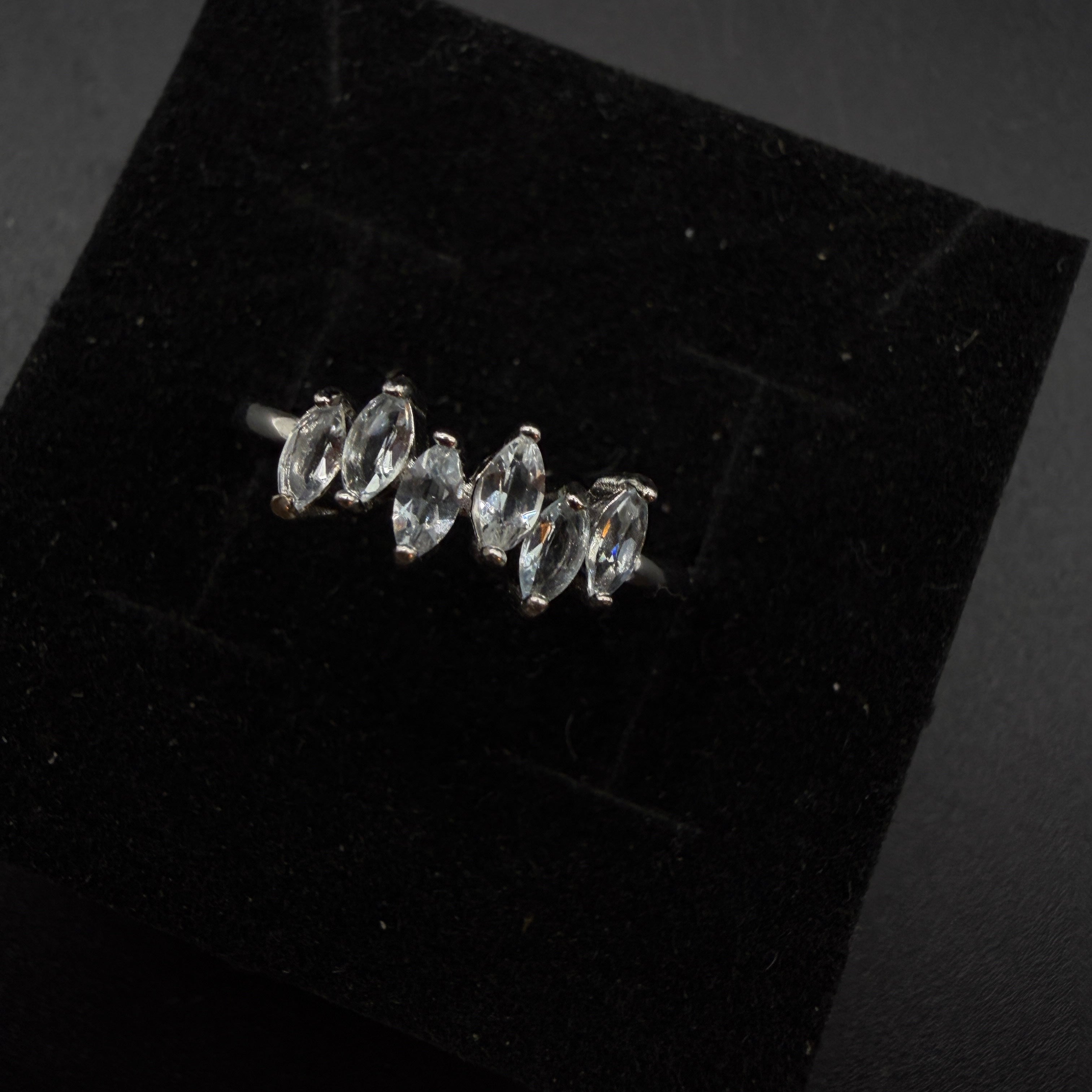 Aquamarine S925 Adjustable Ring