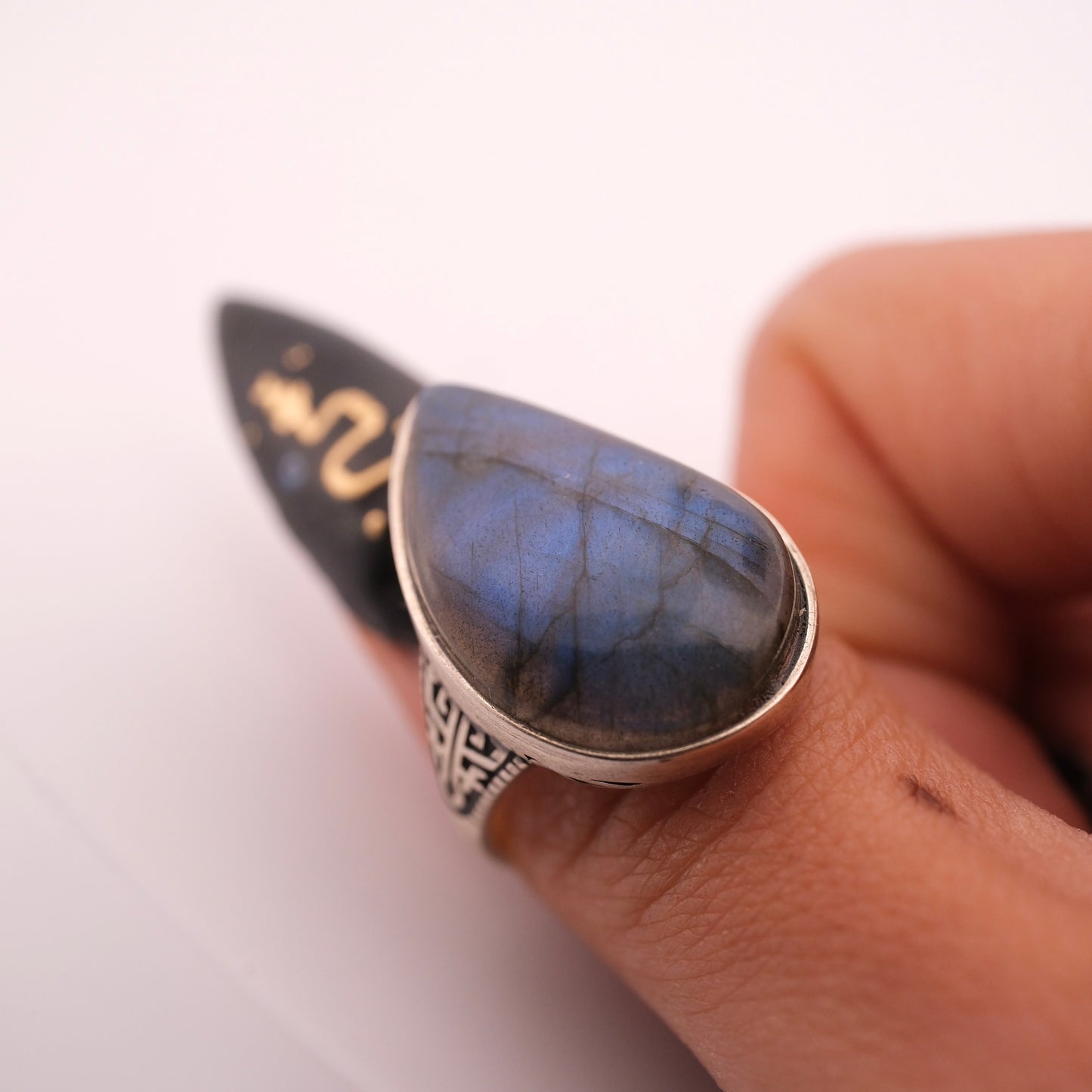 Labradorite S925 Adjustable Ring