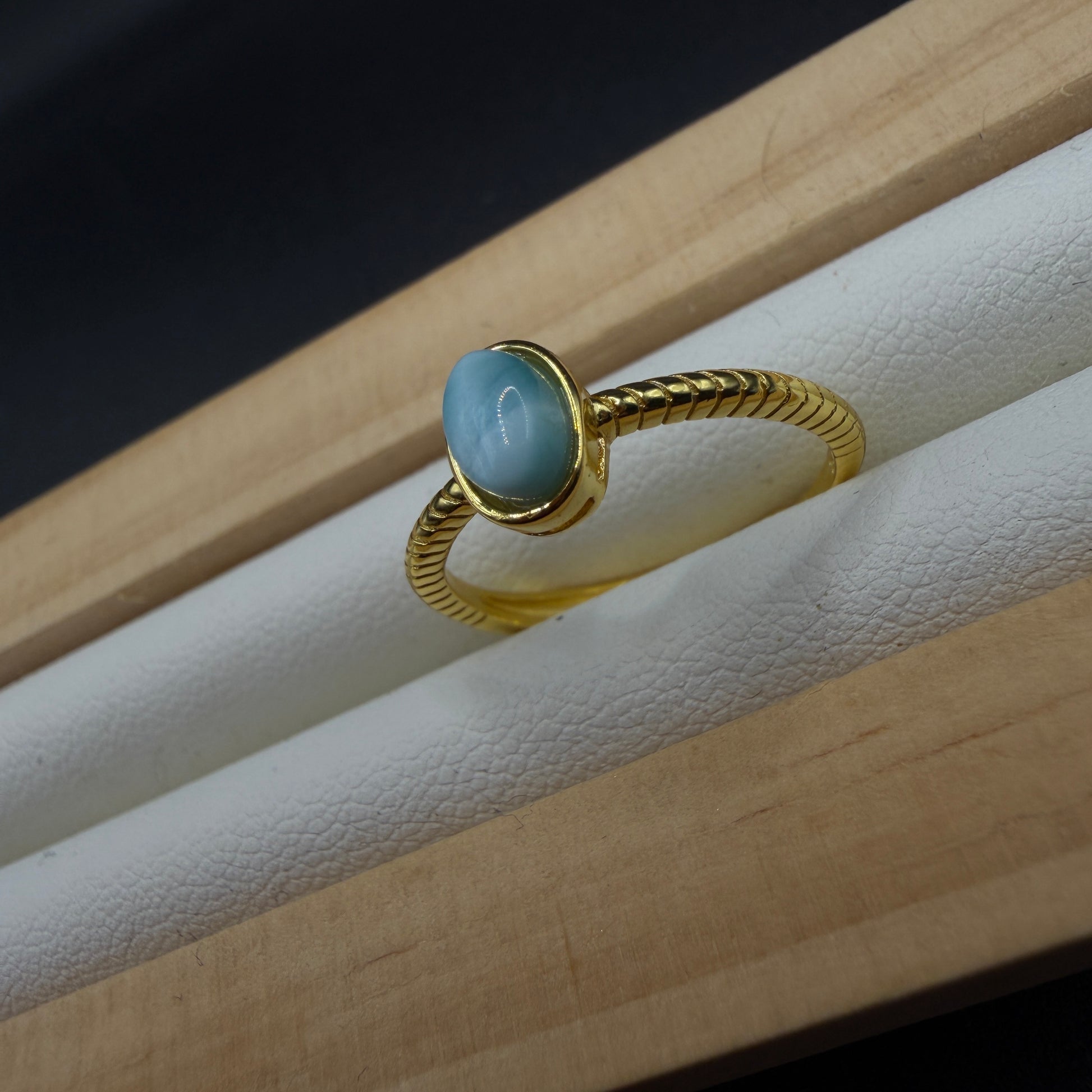Larimar S925 Adjustable Ring