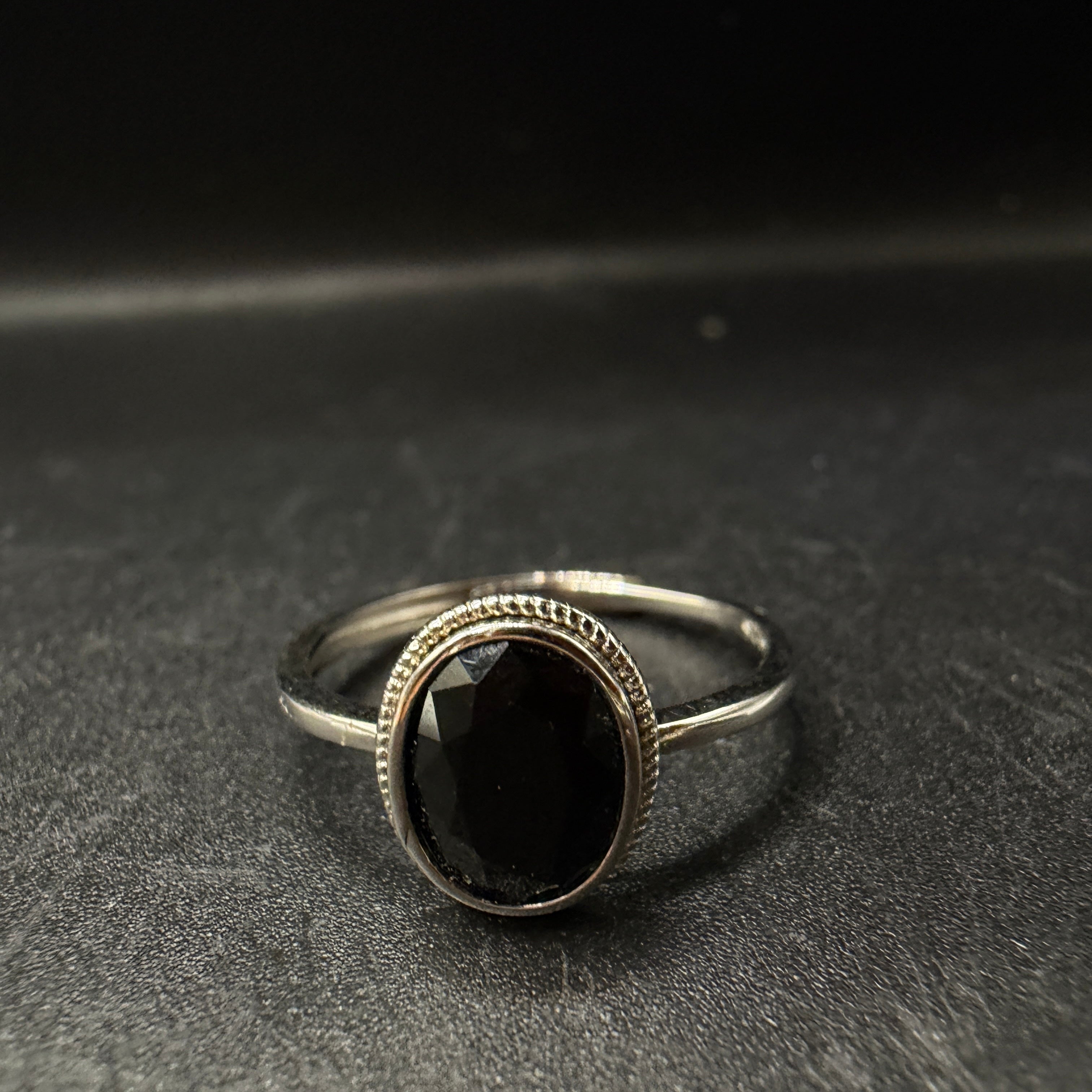 Black Spinel S925 Ring
