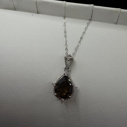 Smokey Quartz S925 Necklace