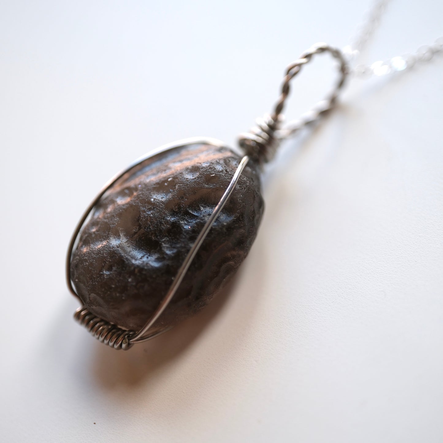 Colombianite Pseudo Tektite Necklace