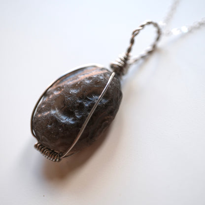 Colombianite Pseudo Tektite Necklace