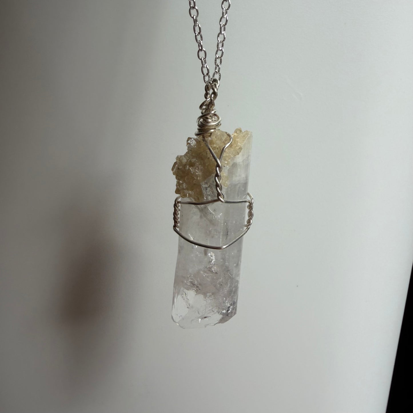 Danburite with Citrine Handmade Necklace