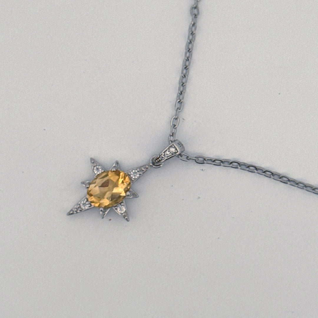 Citrine S925 Necklace