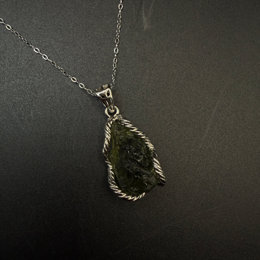 Moldavite S925 Certified Necklace