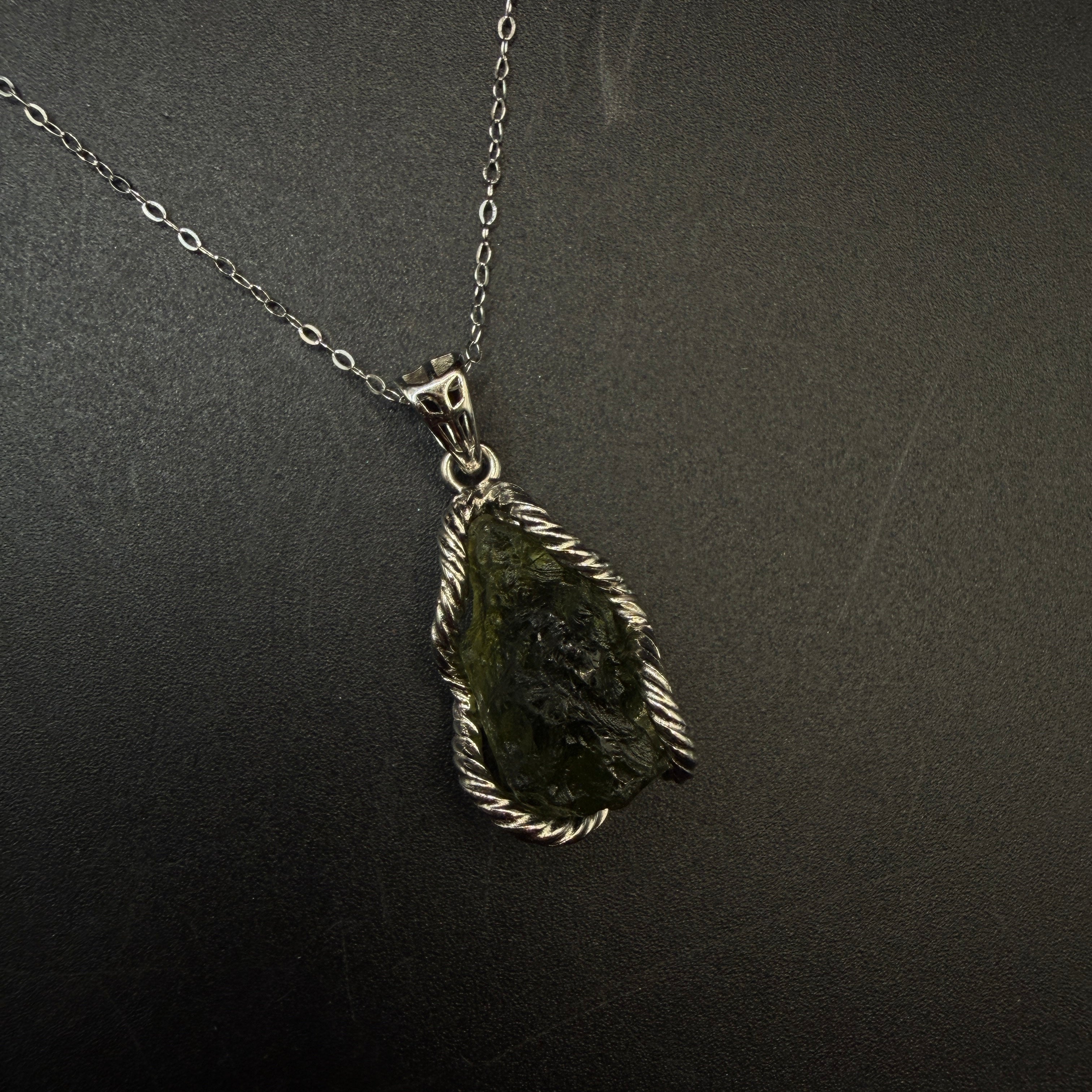 Moldavite S925 Certified Necklace