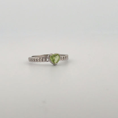 Peridot S925 Adjustable Ring