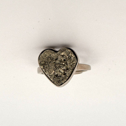 Pyrite S925 Adjustable Ring