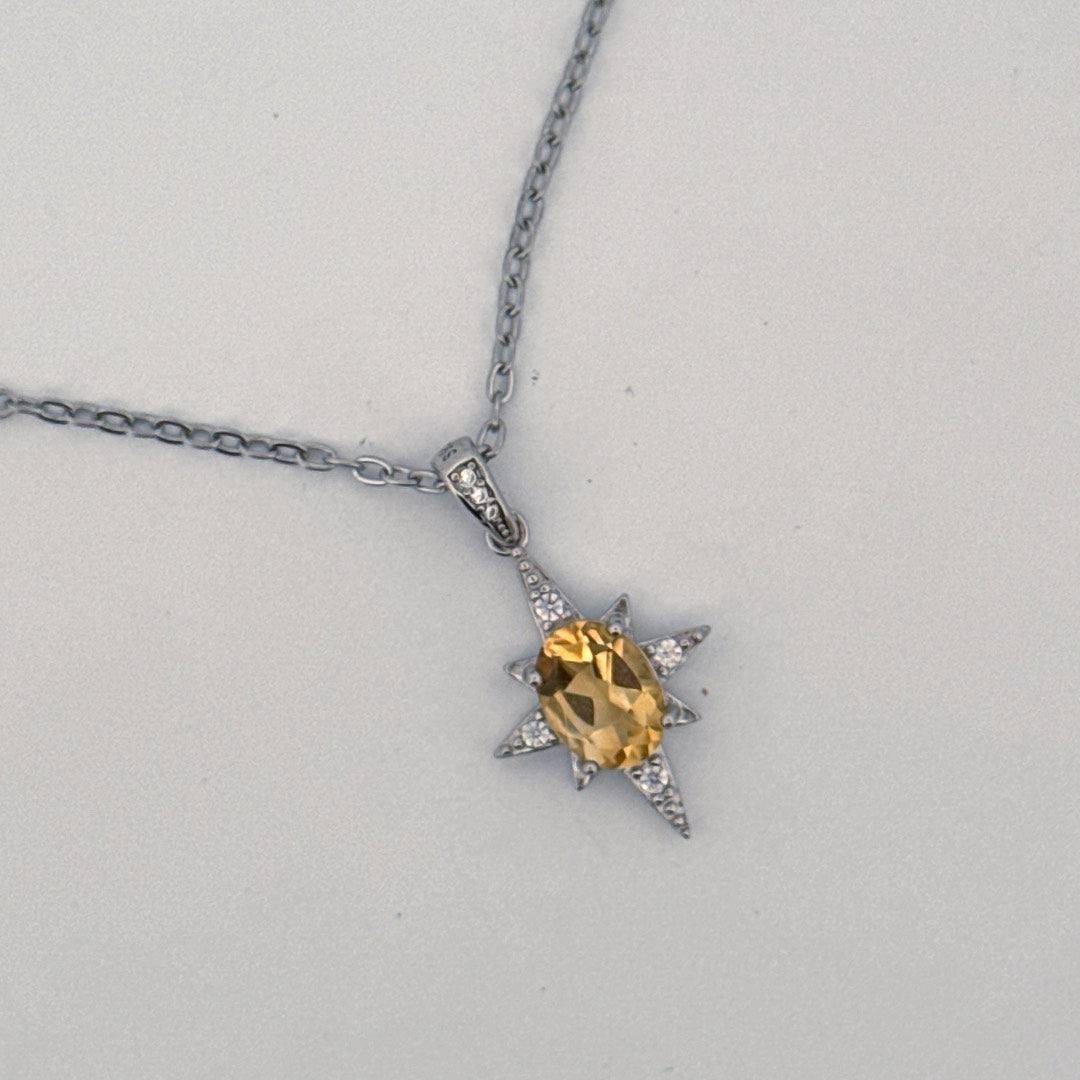 Citrine S925 Necklace
