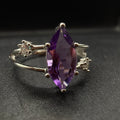 Amethyst S925 Adjustable Ring