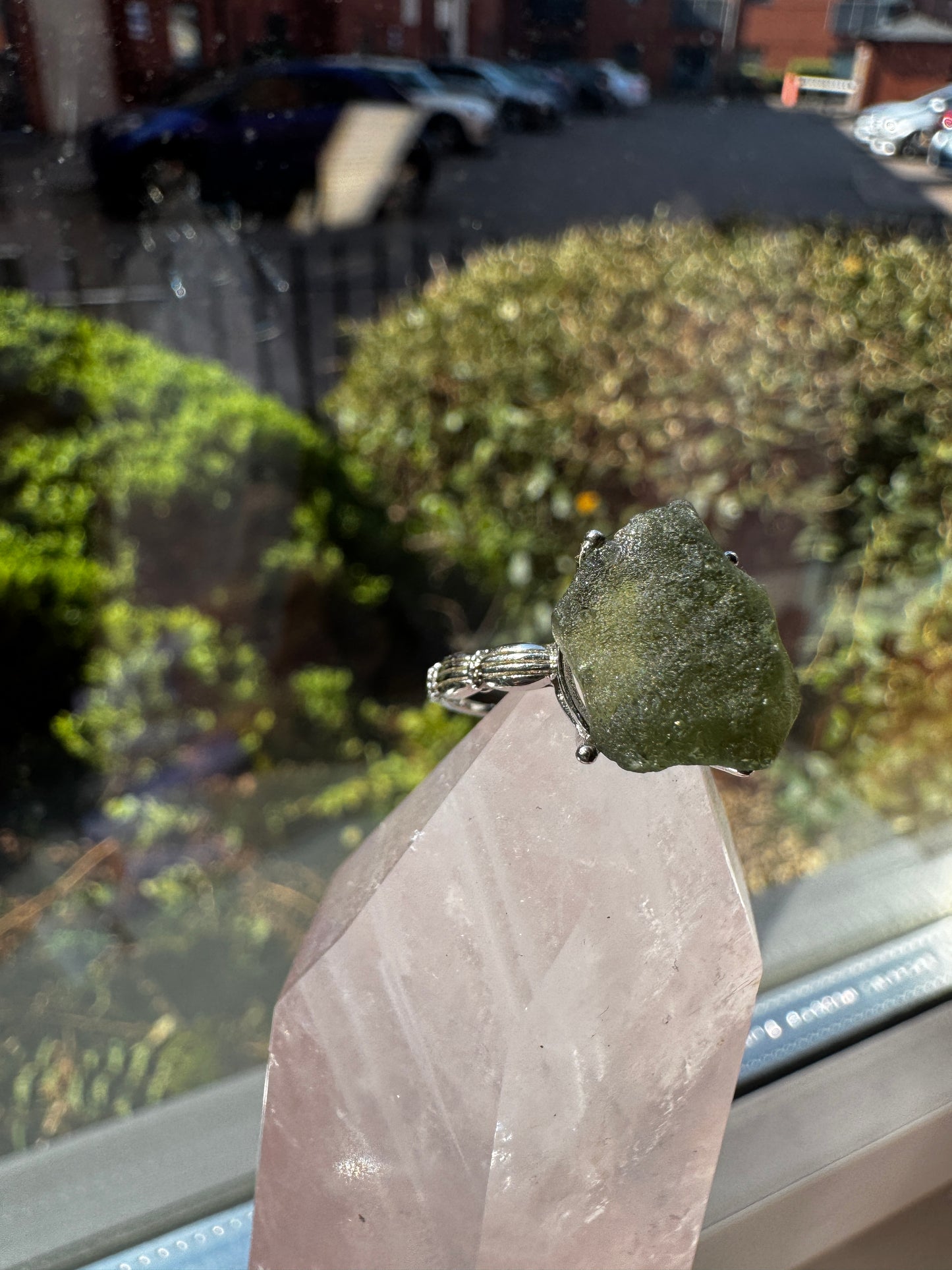 Moldavite Ring