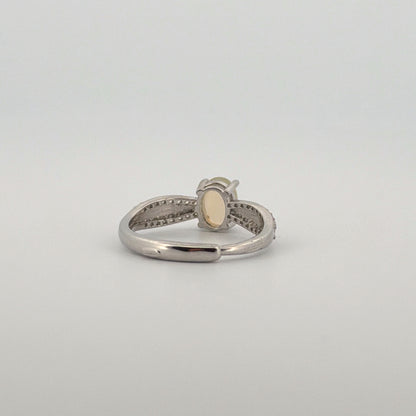 Opal S925 Adjustable Ring