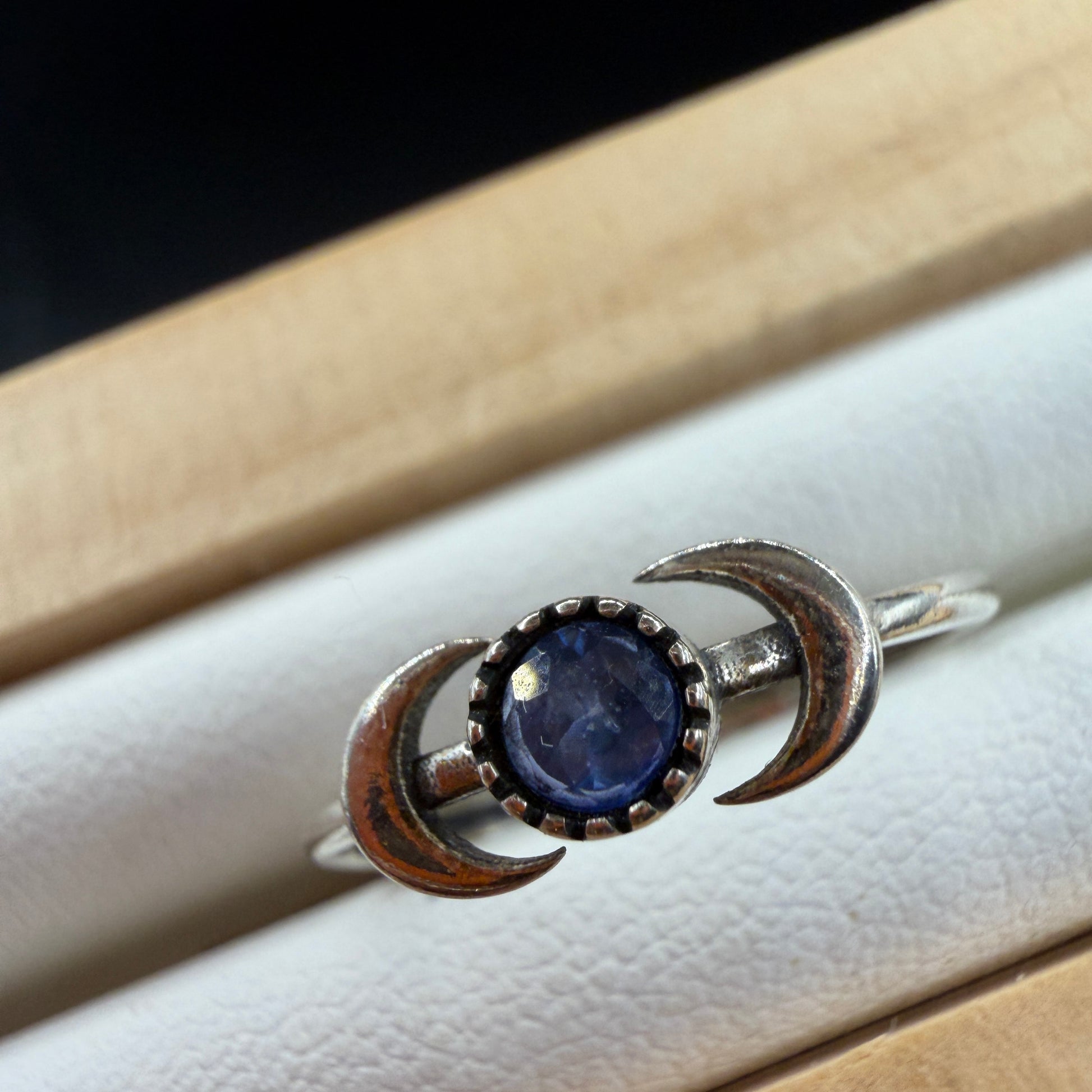 Sapphire S925 Adjustable Ring