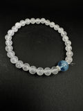 Aquamarine and Rose Quartz Bracelet