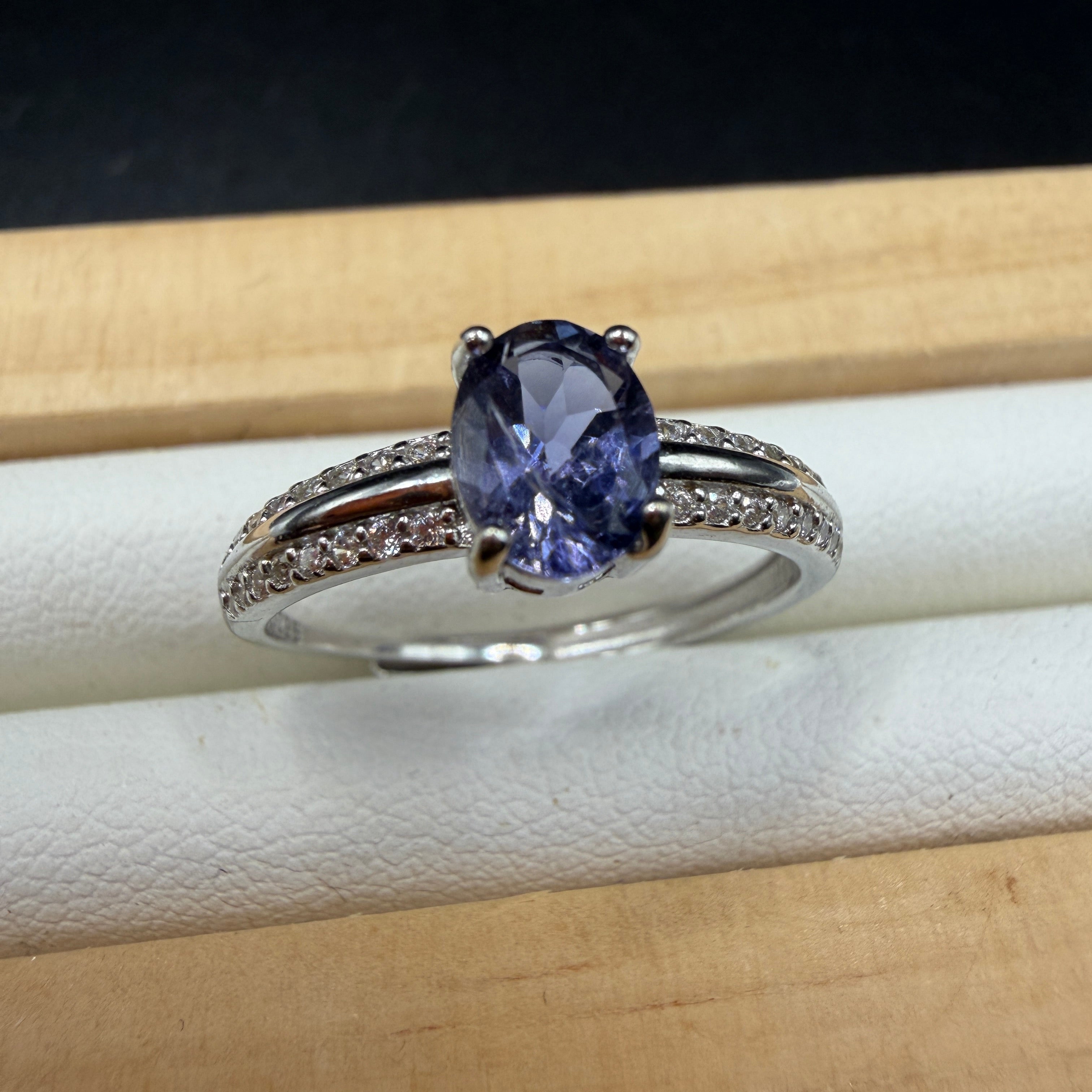 Tanzanite S925 Adjustable Ring