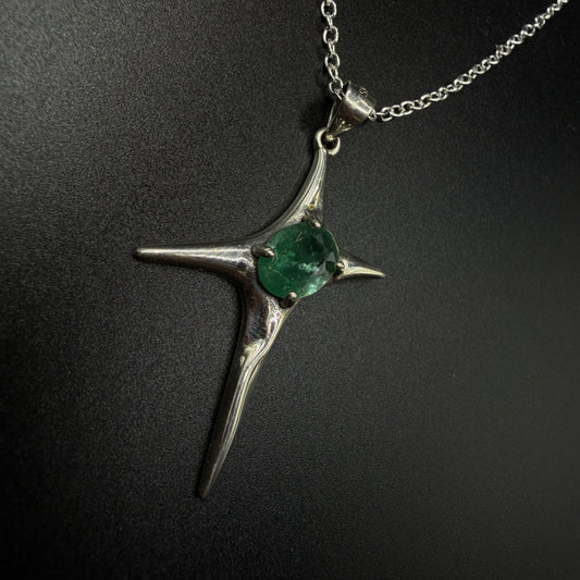 Emerald Star S925 Necklace