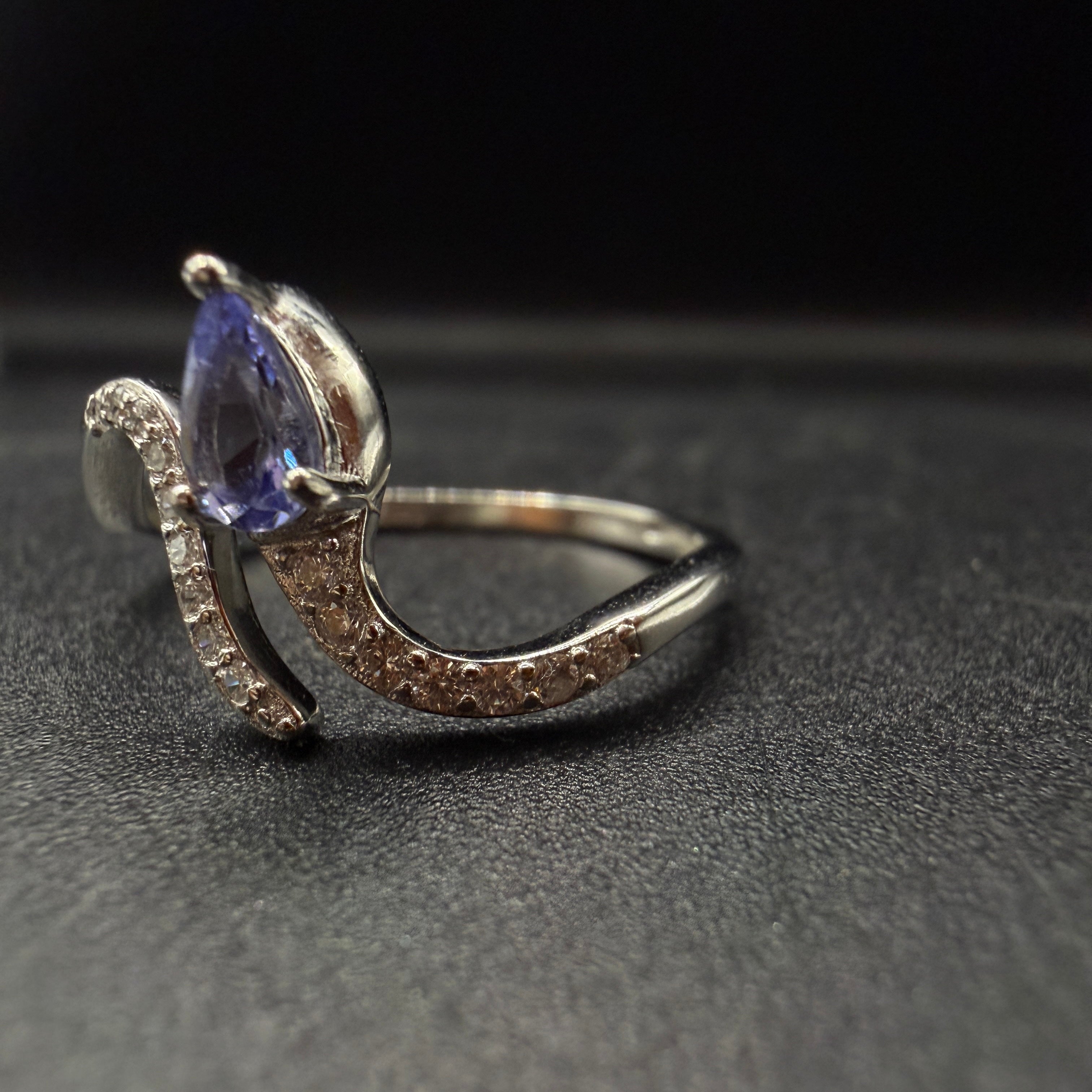 Tanzanite Snake S925 Adjustable Ring