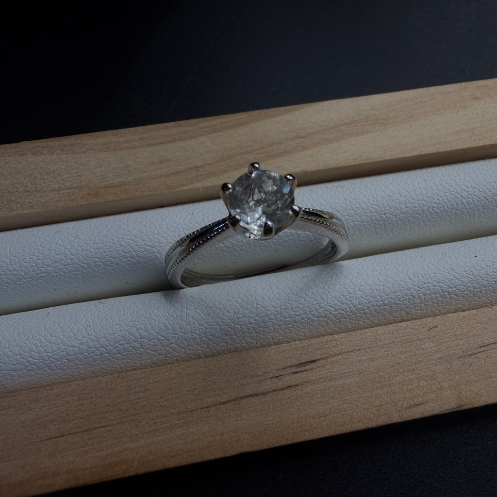 Libyan Desert Glass S925 Certified Adjustable Ring