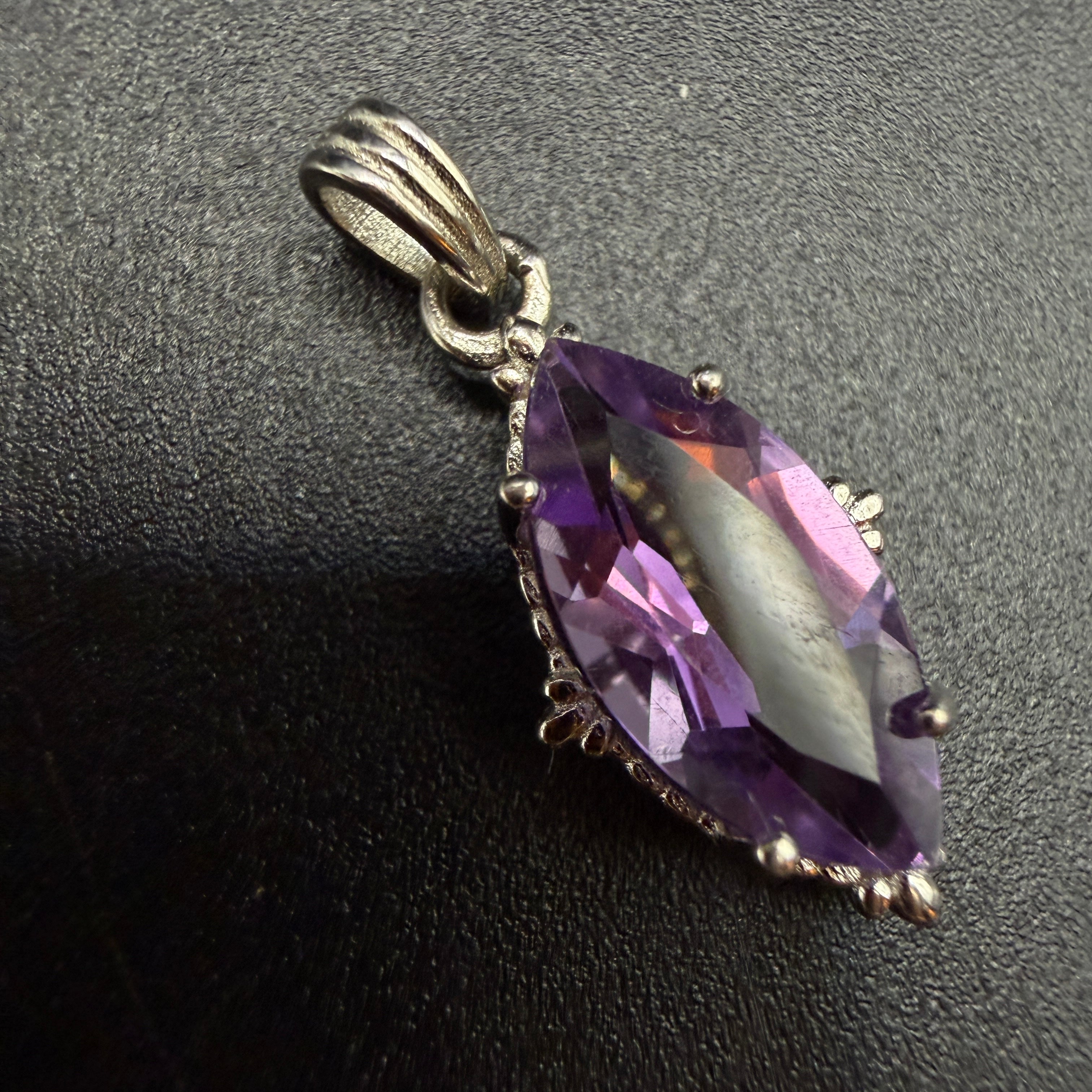 Amethyst Marquise S925 Necklace