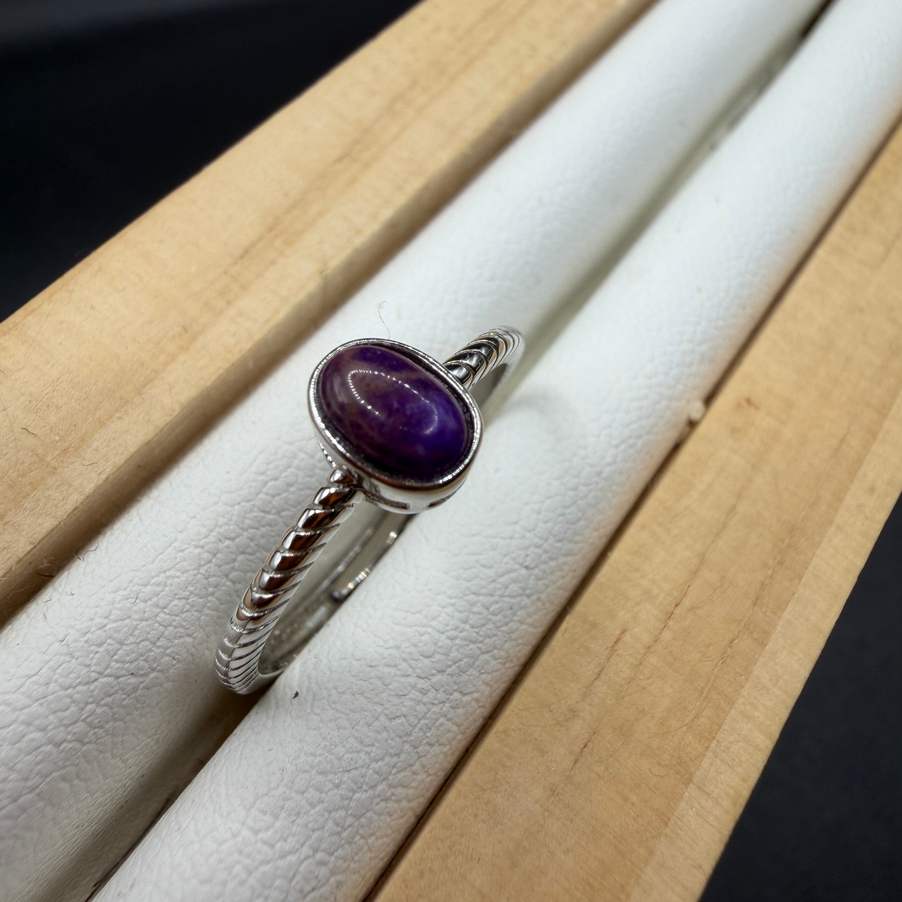 Sugilite S925 Adjustable Ring