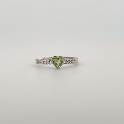 Peridot S925 Adjustable Ring