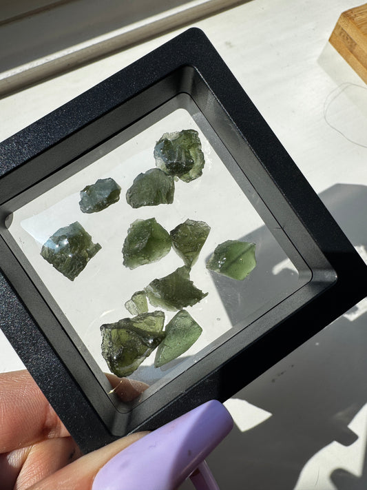 Wire Wrapped 925 Raw Moldavite