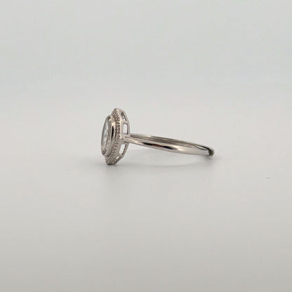 Clear Quartz S925 Adjustable Ring