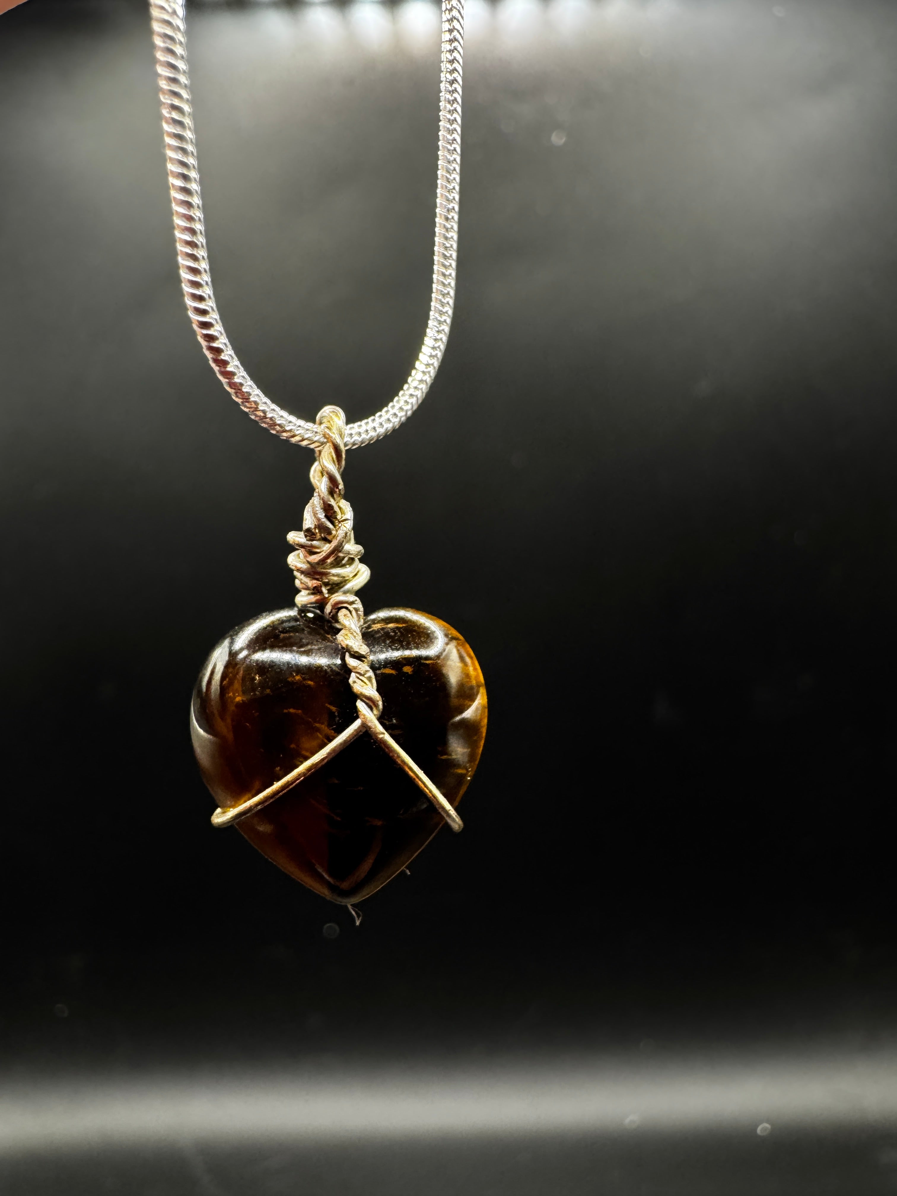 Handmade Tigers Eye Necklace
