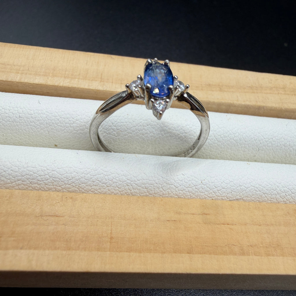 Sapphire S925 Certified Adjustable Ring