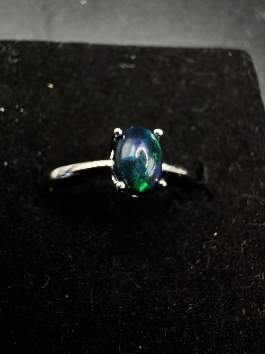 Black Opal Ring