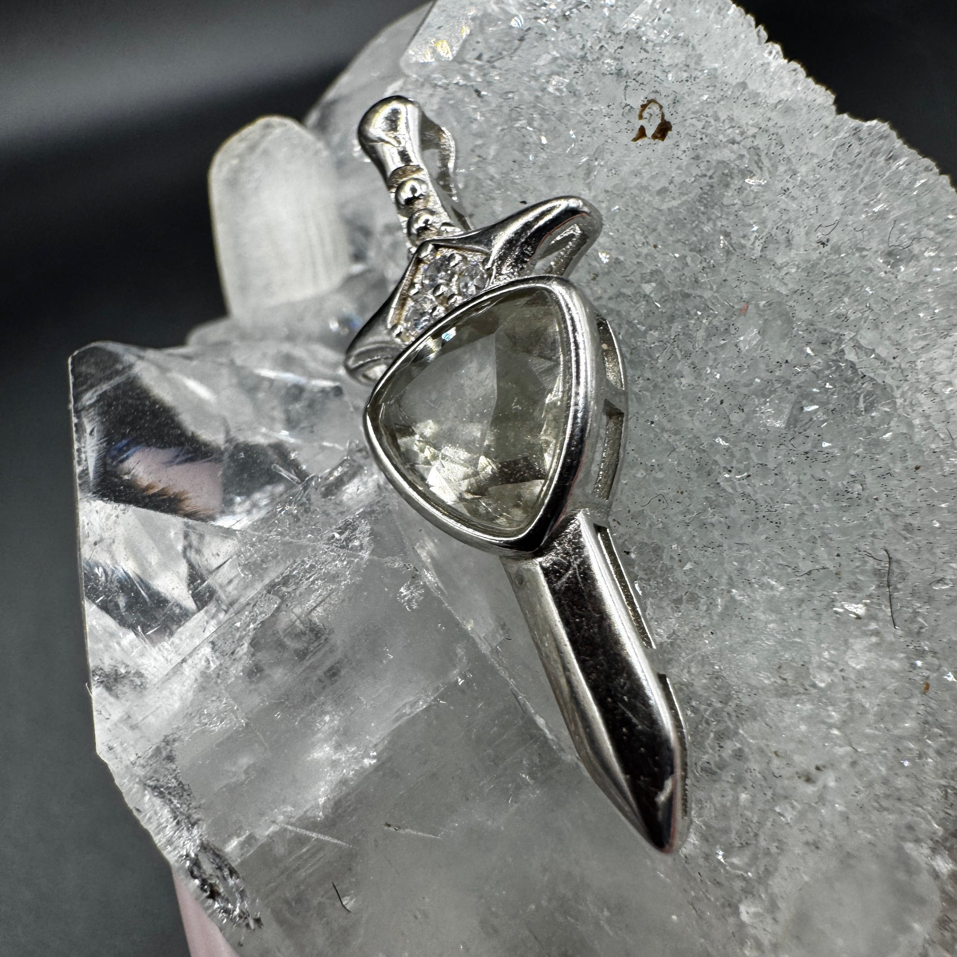 Libyan Desert Glass Sword Necklace