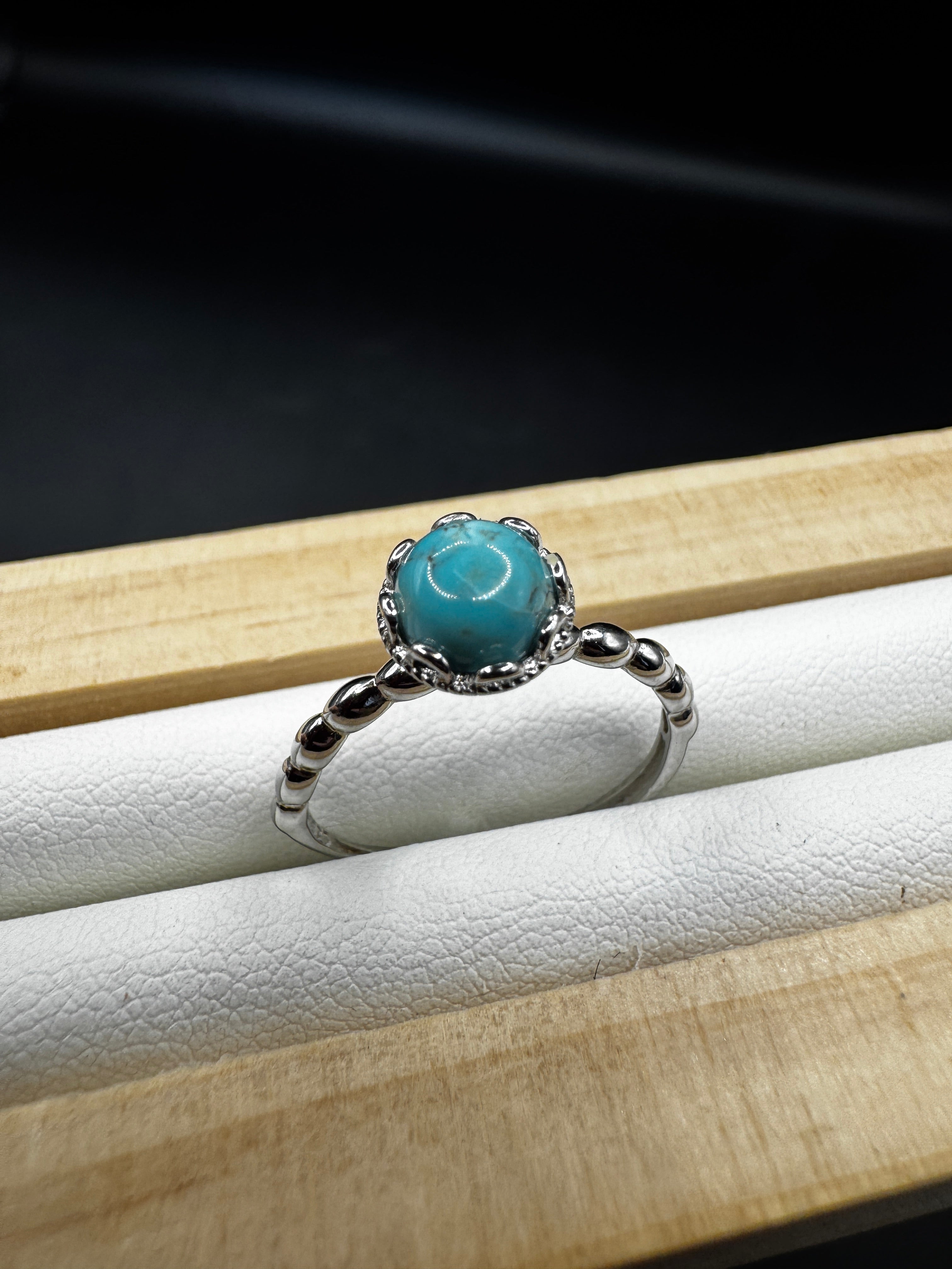 Turquoise S925 Adjustable Ring
