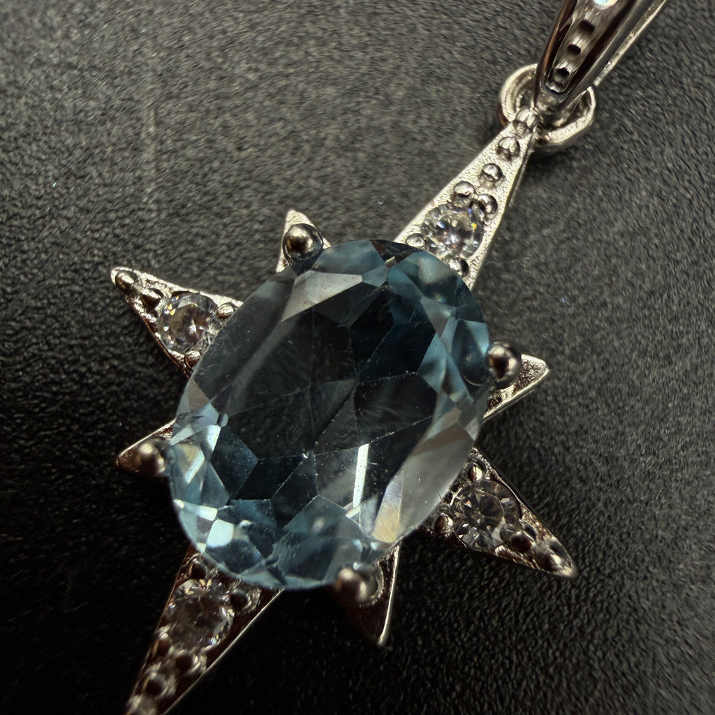 Aquamarine Star S925 Necklace