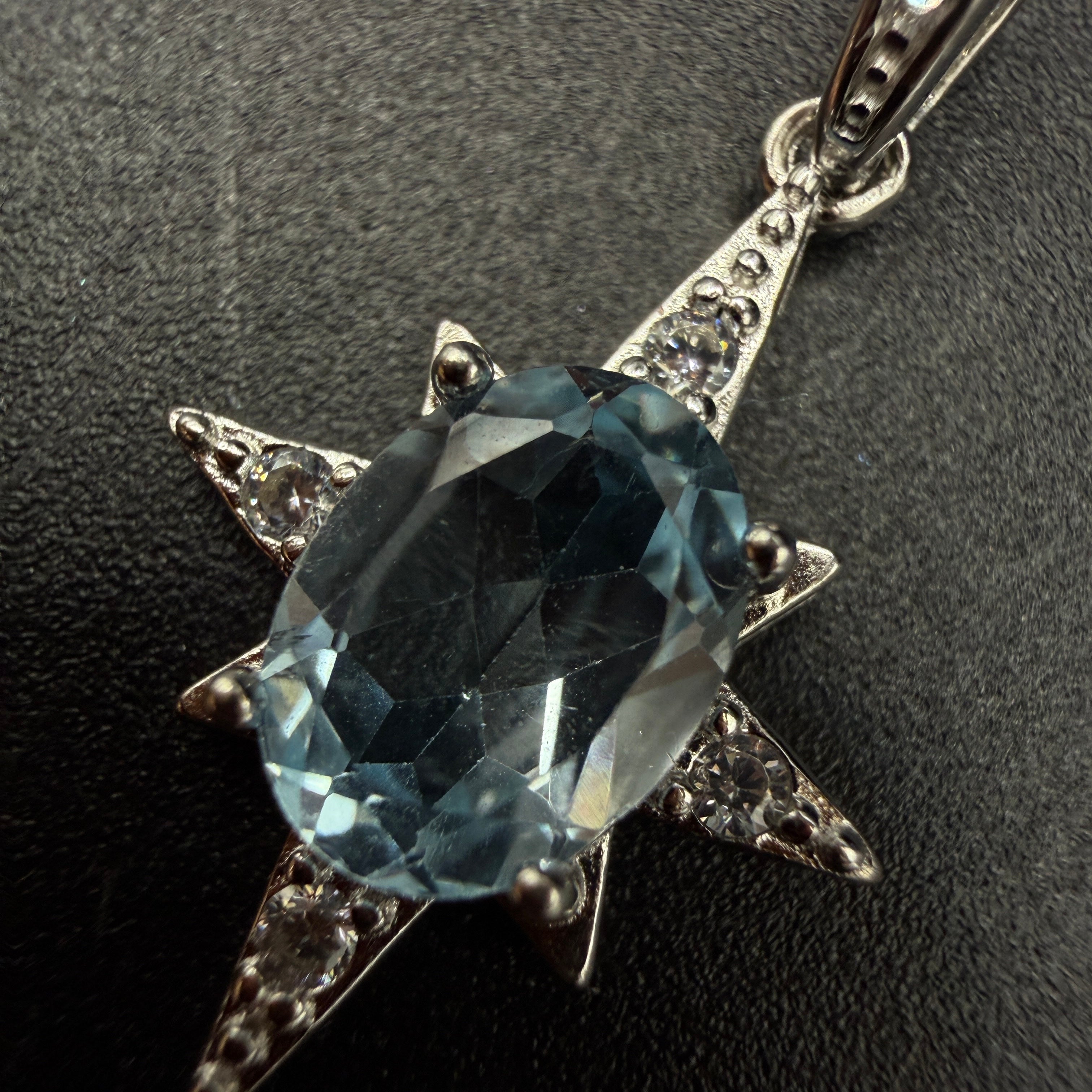 Aquamarine Star S925 Necklace
