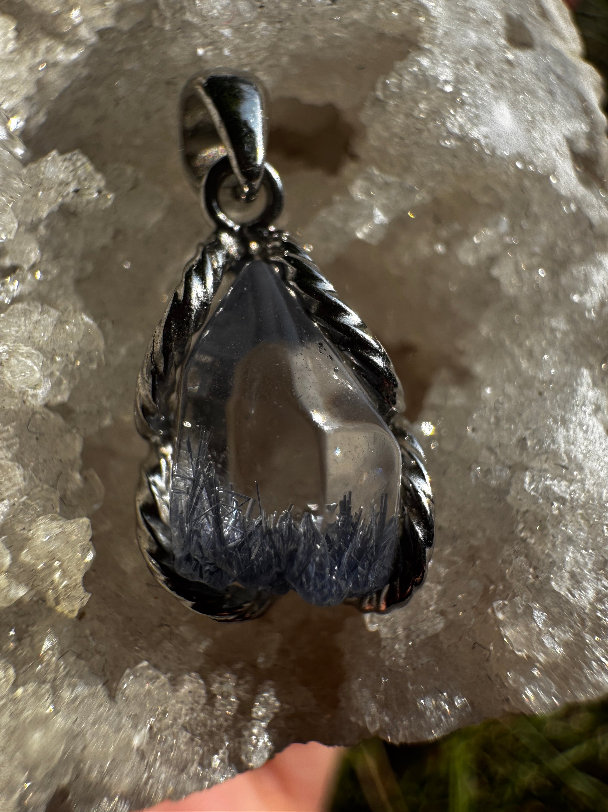 Dumortierite Quartz Necklace