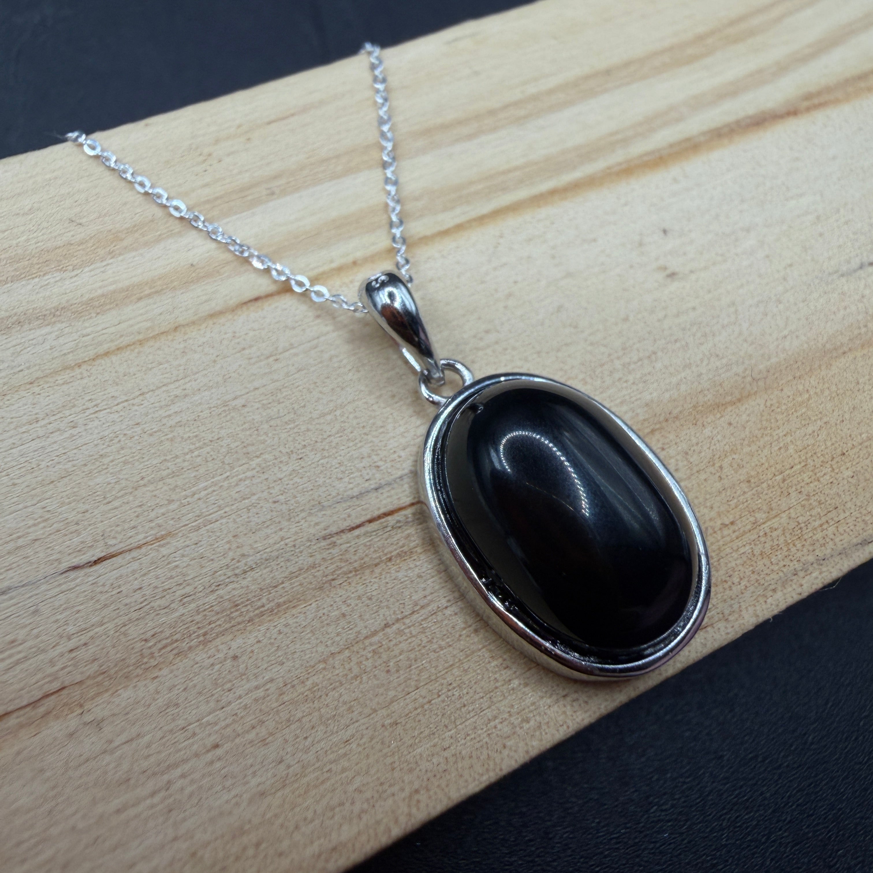 Obsidian S925 Necklace