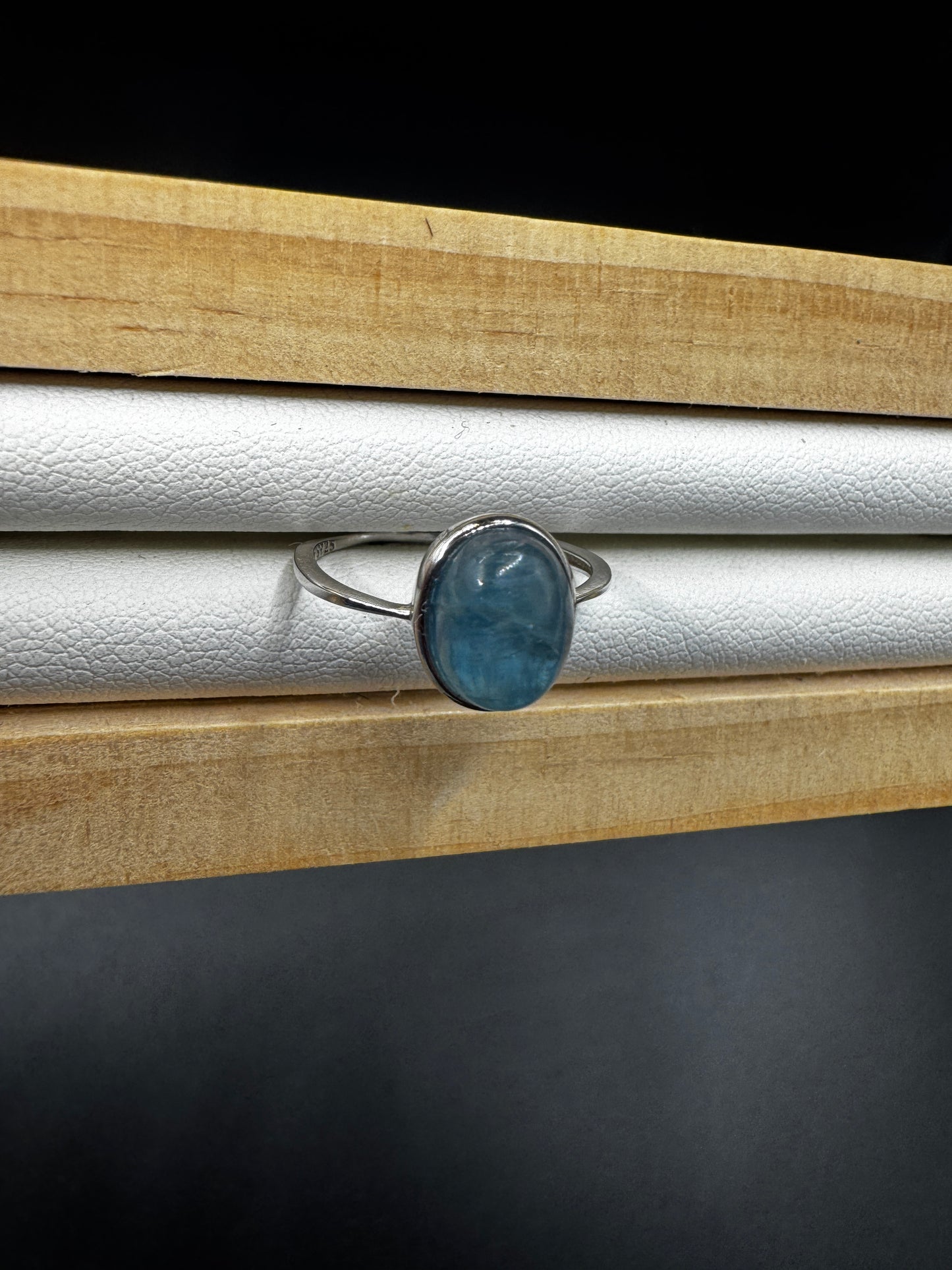 Green Kyanite S925 Adjustable Ring