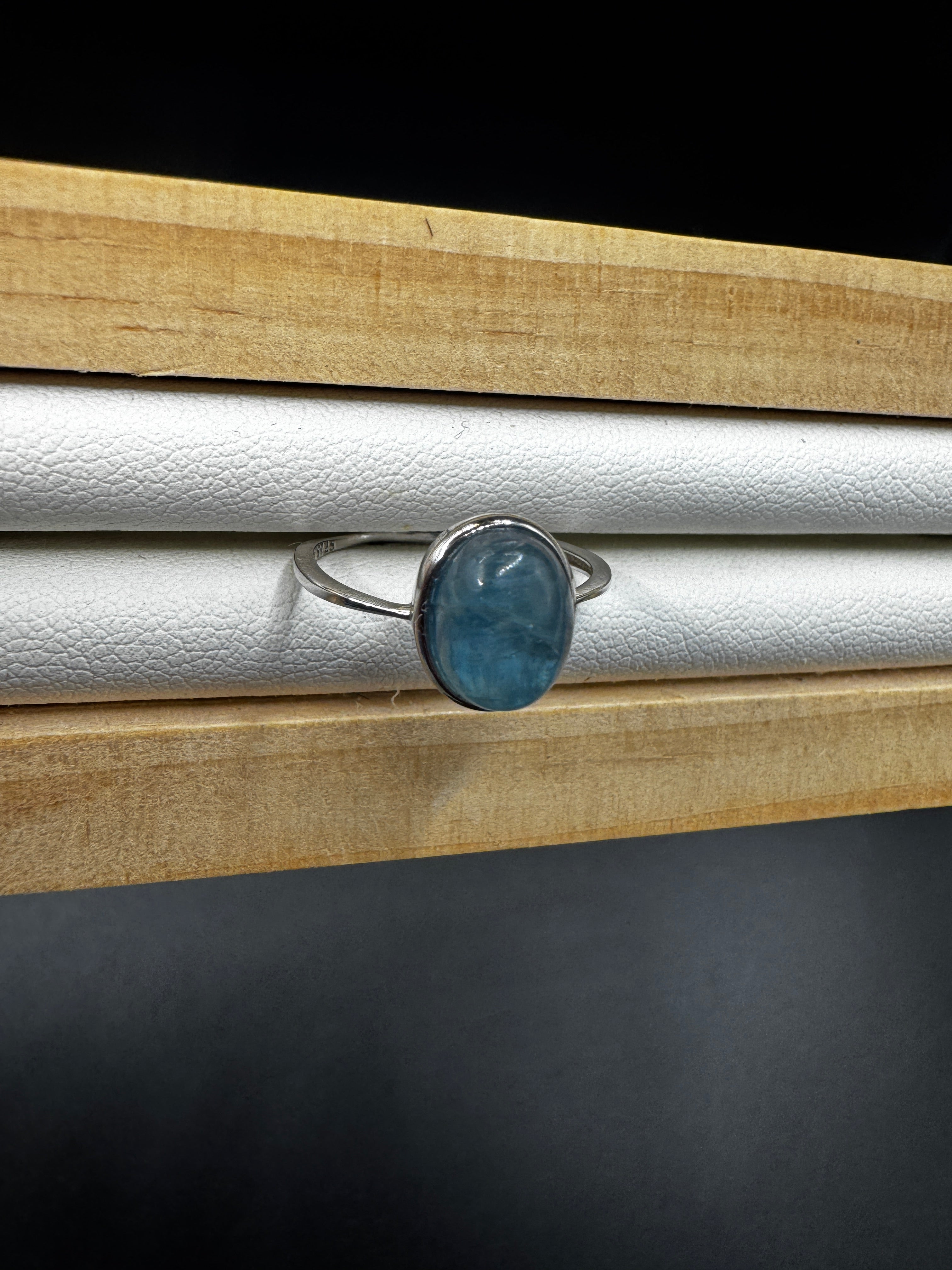 Green Kyanite S925 Adjustable Ring