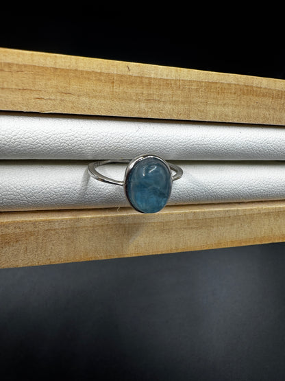 Green Kyanite S925 Adjustable Ring