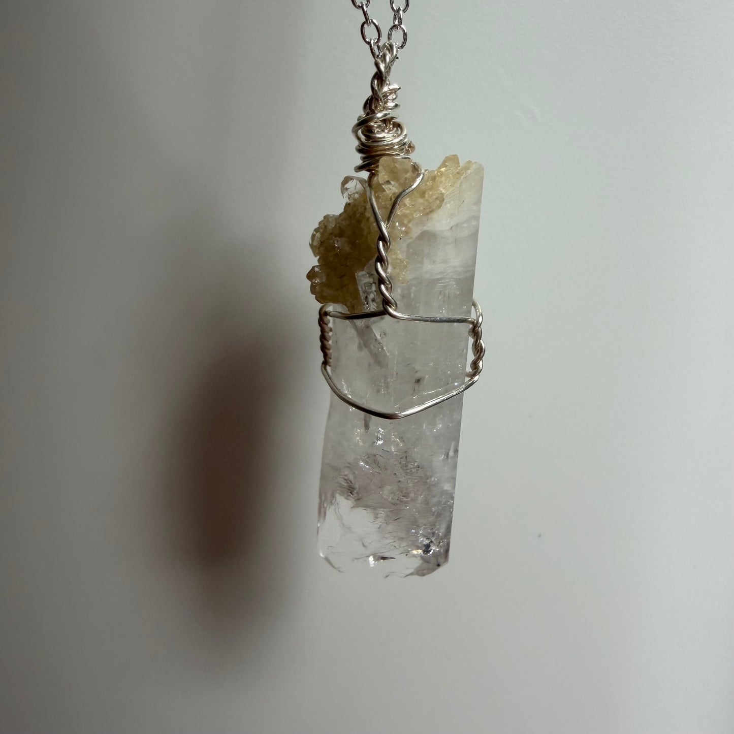 Danburite with Citrine Handmade Necklace