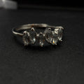 Aquamarine S925 Adjustable Ring