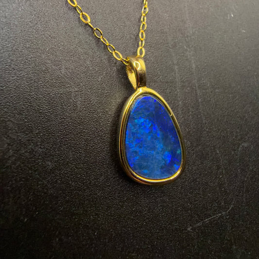 Australian Boulder Opal S925 Necklace