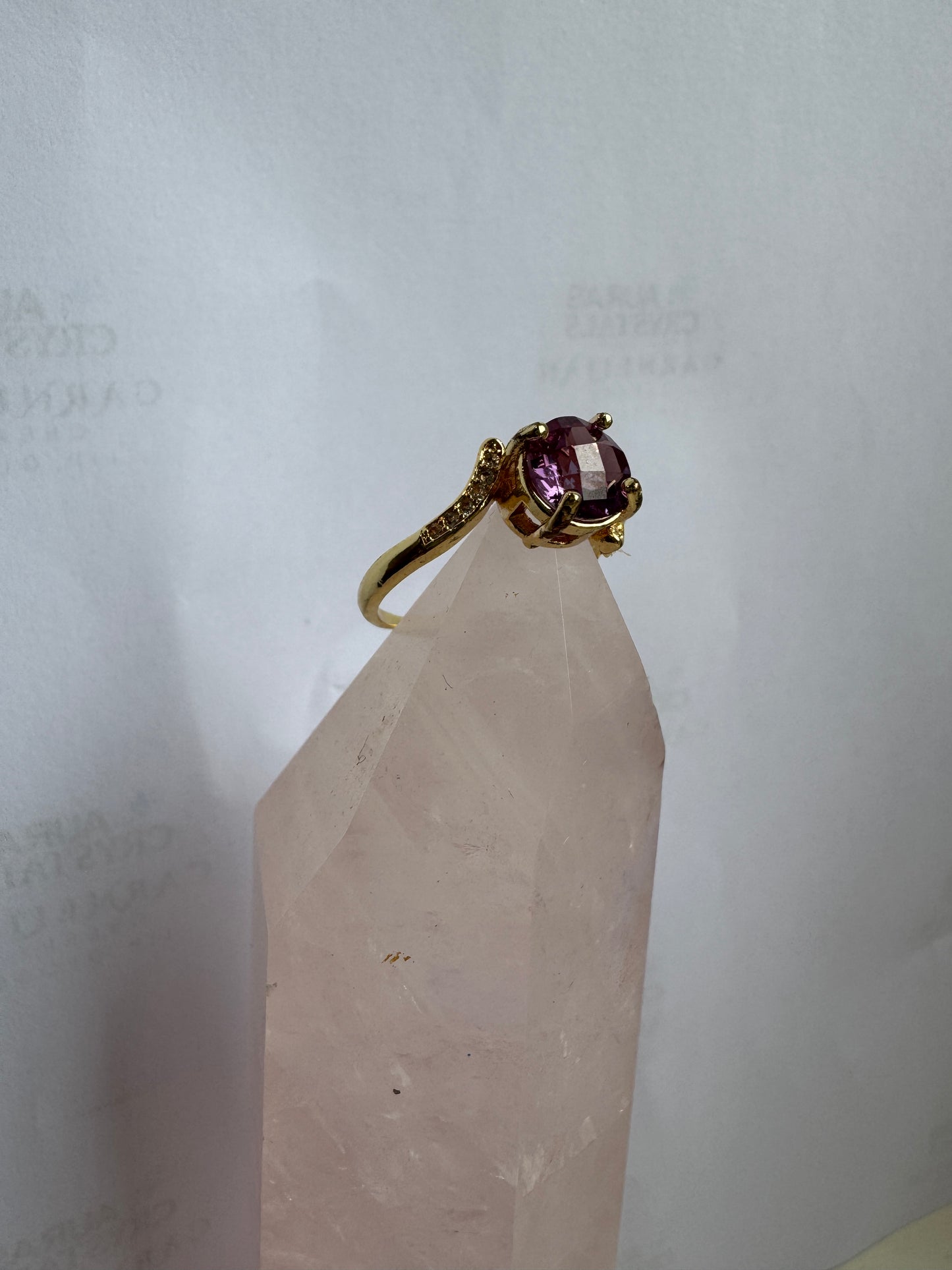 Gold Amethyst Ring